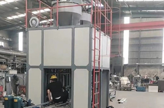 安徽淮北某集團石墨坩堝填充包裝系統(tǒng)